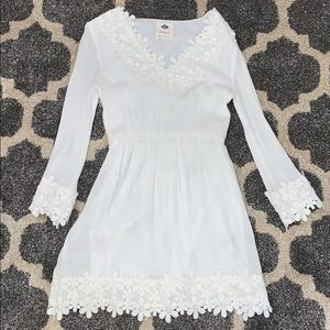 White floral Lace dress